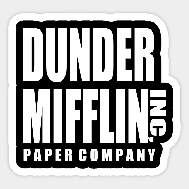 Dunder Mifflin Inc Sticker by Sempolan Art